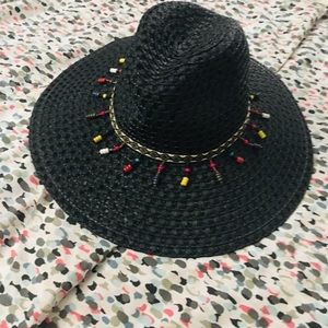 🆕 Black Beaded Sun Hat